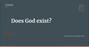 Does God exist?