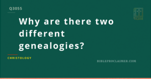 Why are there two different genealogies?