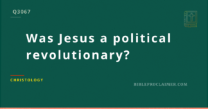 Was Jesus a political revolutionary?