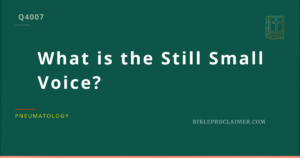 What is the Still Small Voice?