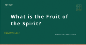 What is the Fruit of the Spirit?